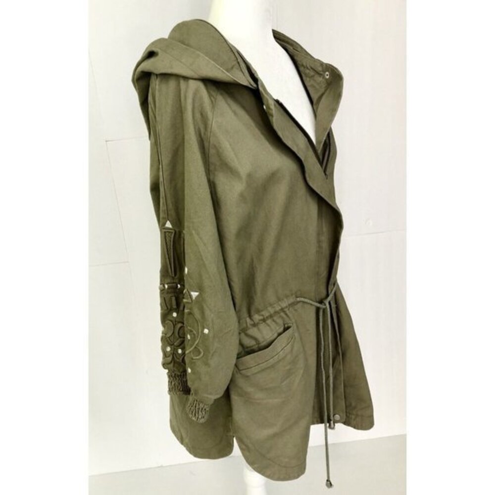Romeo & Juliet Coulture women's  Green Long Light Jacket Size M